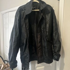Black Leather jacket, men’s xxl